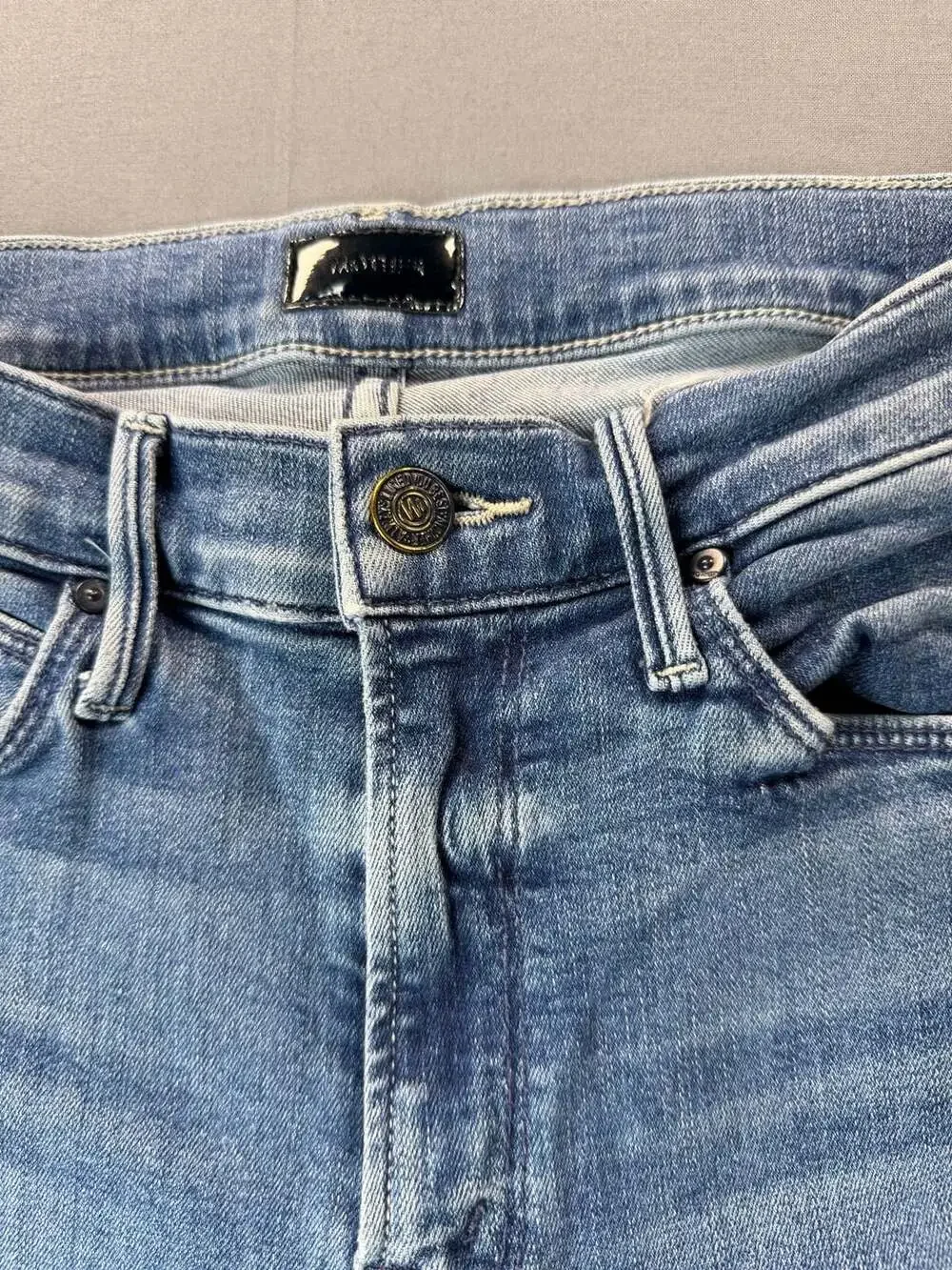 MOTHER The Mid Rise Dazzler Ankle Fray We The Animals Jeans Size 26